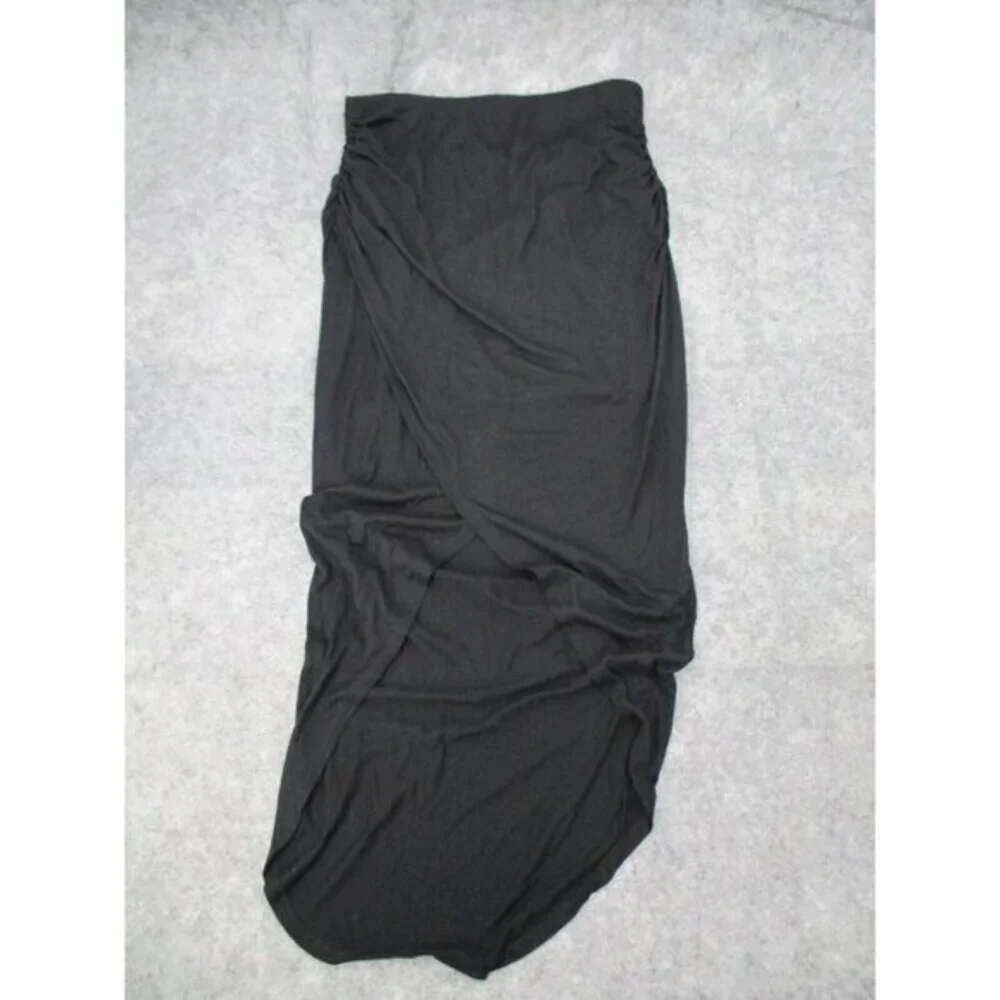 1 State Womens Skirt Small Black Lightweight Stretchy Casual Lyocell Pull On